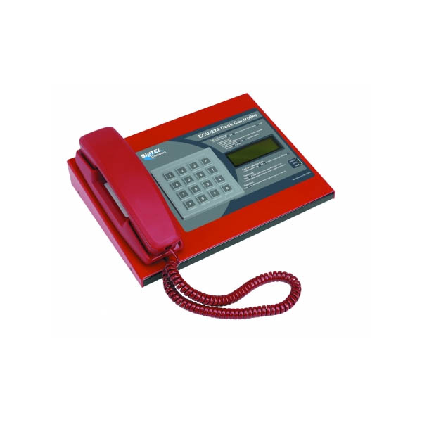 1-224 line Desk control unit with handset & display, needs 2 x 12V 7.0A/H batteries