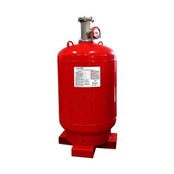 1,200 Lb. Fixed Extinguishant Cylinder / 4″ SS Valve C/W Top Plug Adapter – UL Listed