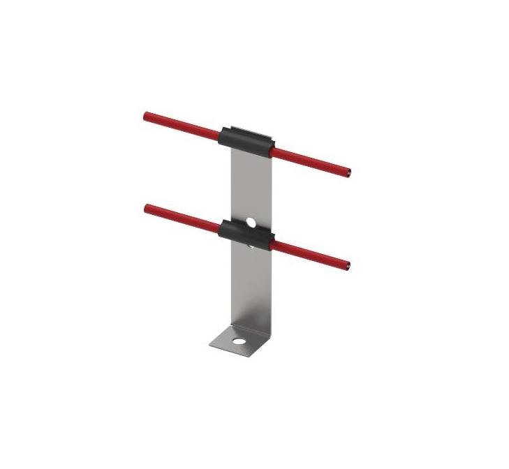 Dual Height L-Clip (100mm) Zintec inc Silicone pad- PACK OF 100
