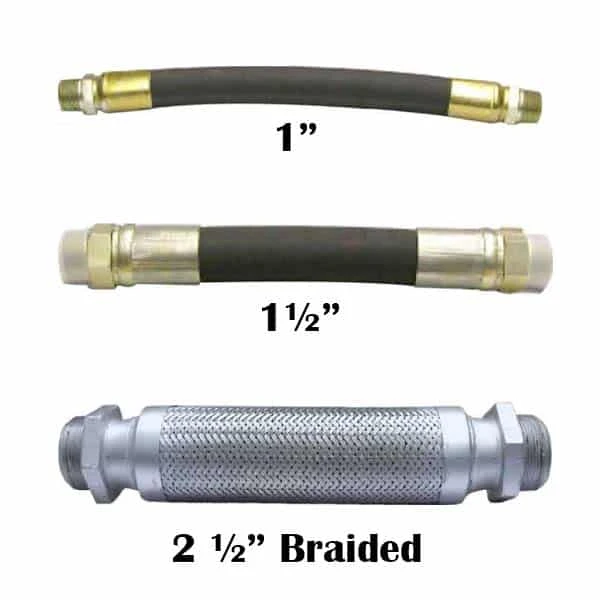 خراطيم مرنة Flex Hoses (1″ ،1-1/2″ ،2-1/2″ ،4″)- مدرجة في UL