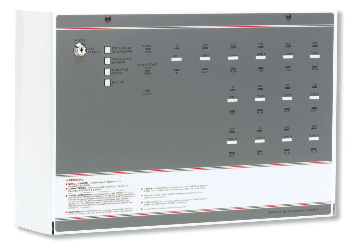 FP Range Converntional Fire Panel 8 Zone