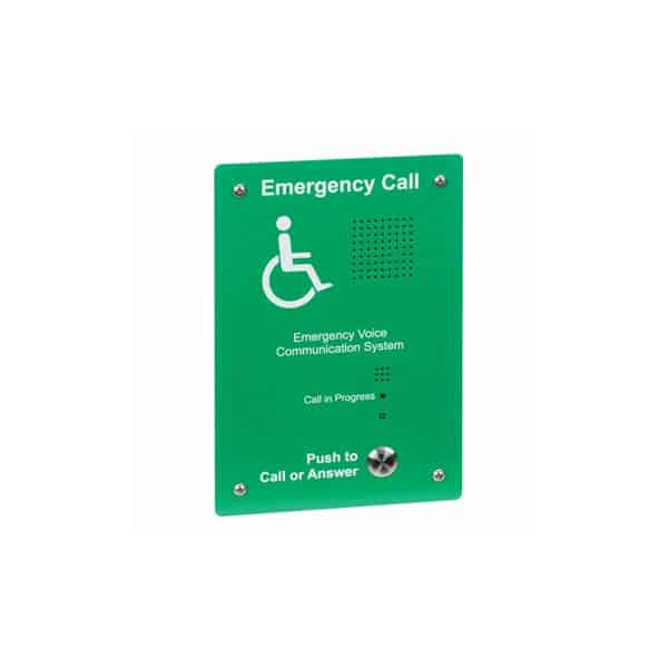 Green Handsfree EVC outstation, Green, flush mounting