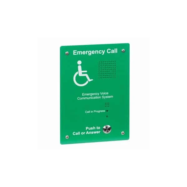 محطة اتصال صوتي طوارئ EVC يدوية خضراء، أخضر، تركيب مطمور