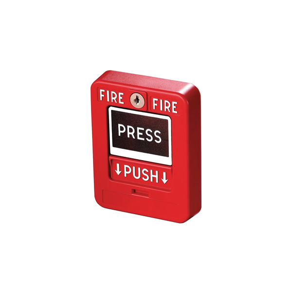 Red Dual Action addressable Manual Pull Station with Polycarbonate Surface Back Box- UL LISTED
