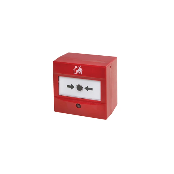 نقطة إنذار يدوية حمراء قابلة للعنونة وإعادة الضبط – SA5900-908 مع عازل مدمج لـ 20 جهازاً - معتمدة LPCB