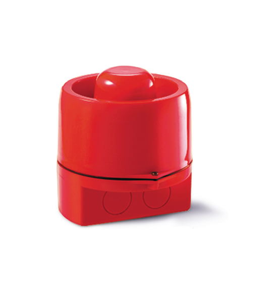 Red weatherproof IP65 4 Tone 24VDC 103dBa CP Conventional fire Sounder