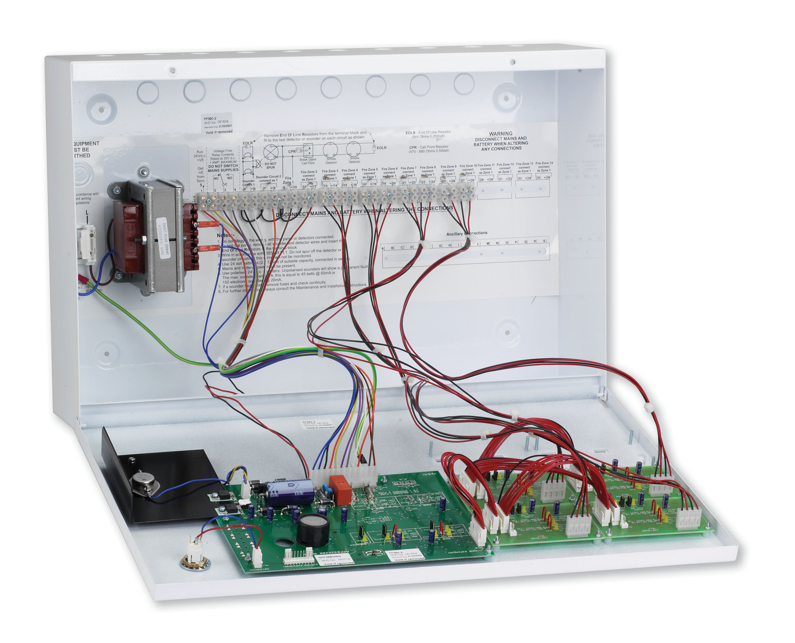 Ten zone repeater panel