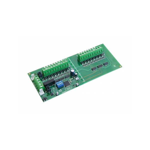 ZFP 16 Input output PCB (full size) – open collector outputs (15 cards mixed type can be connected on ABUS on the ZFP panel)